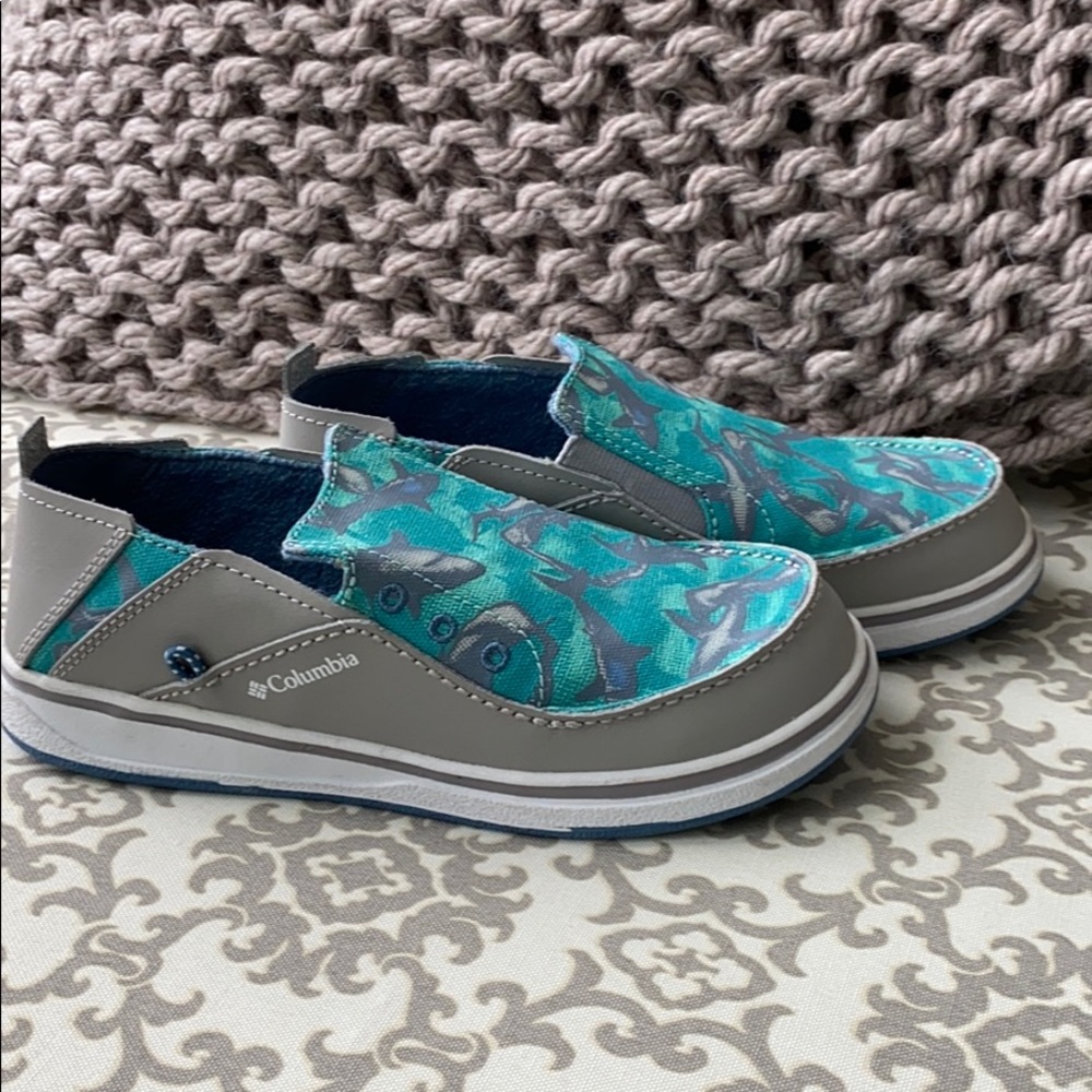 Columbia shark print shoes